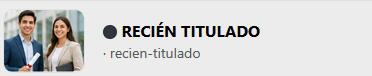 Recién titulado